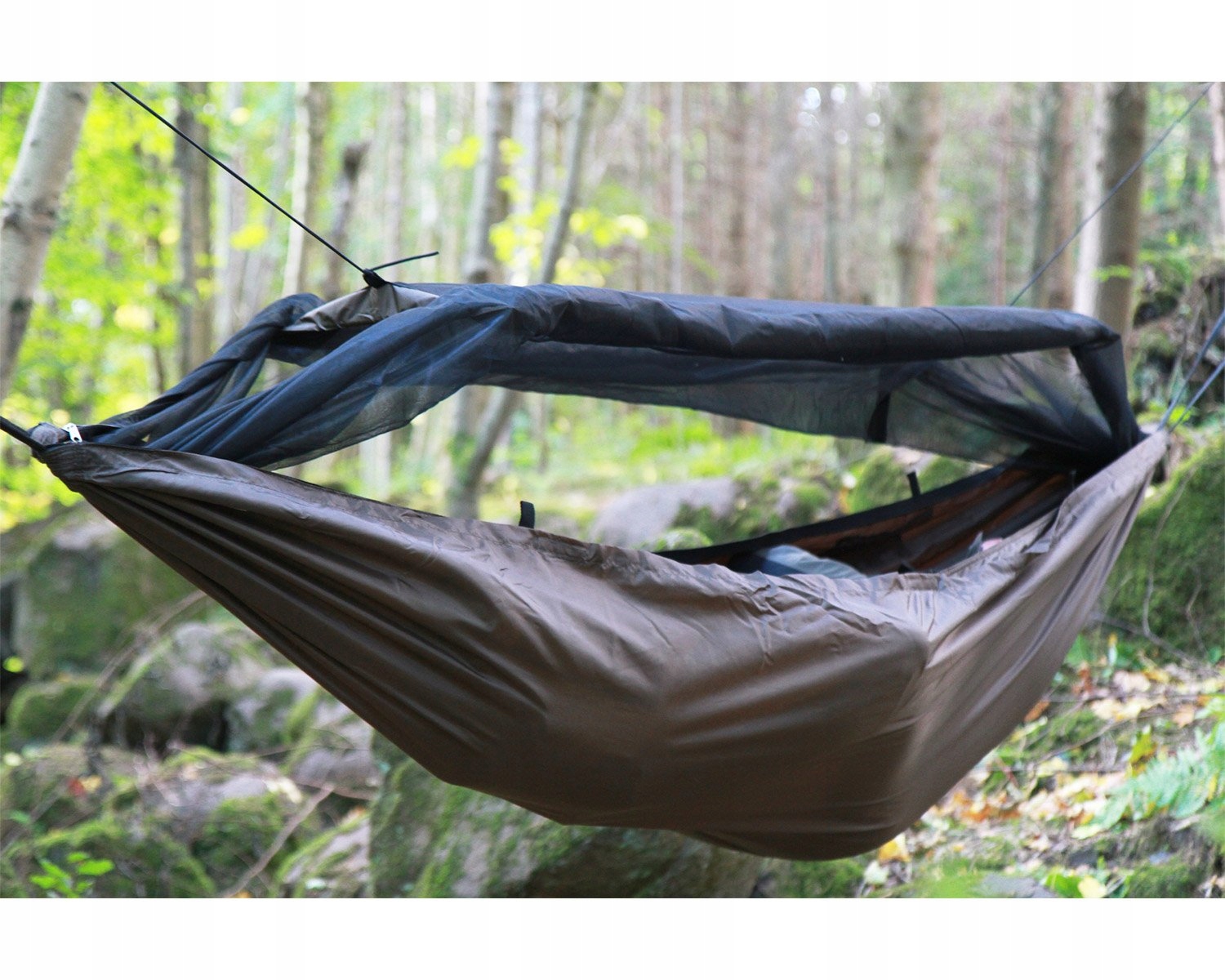 DD HAMMOCKS Hamak Podróżny Bivi Coyote Brown Lekki i Wytrzymały — miniatura 6