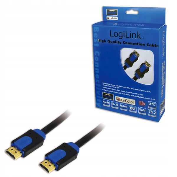 LogiLink Kabel Hdmi high speed z Ethernet, dl. 15m