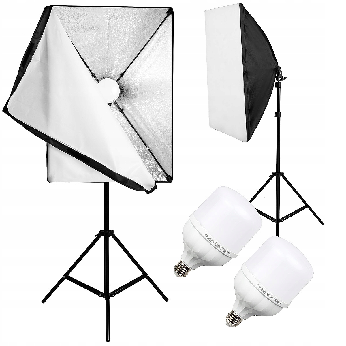 2x Led studiová lampa s pevným světlem Žárovka 5500