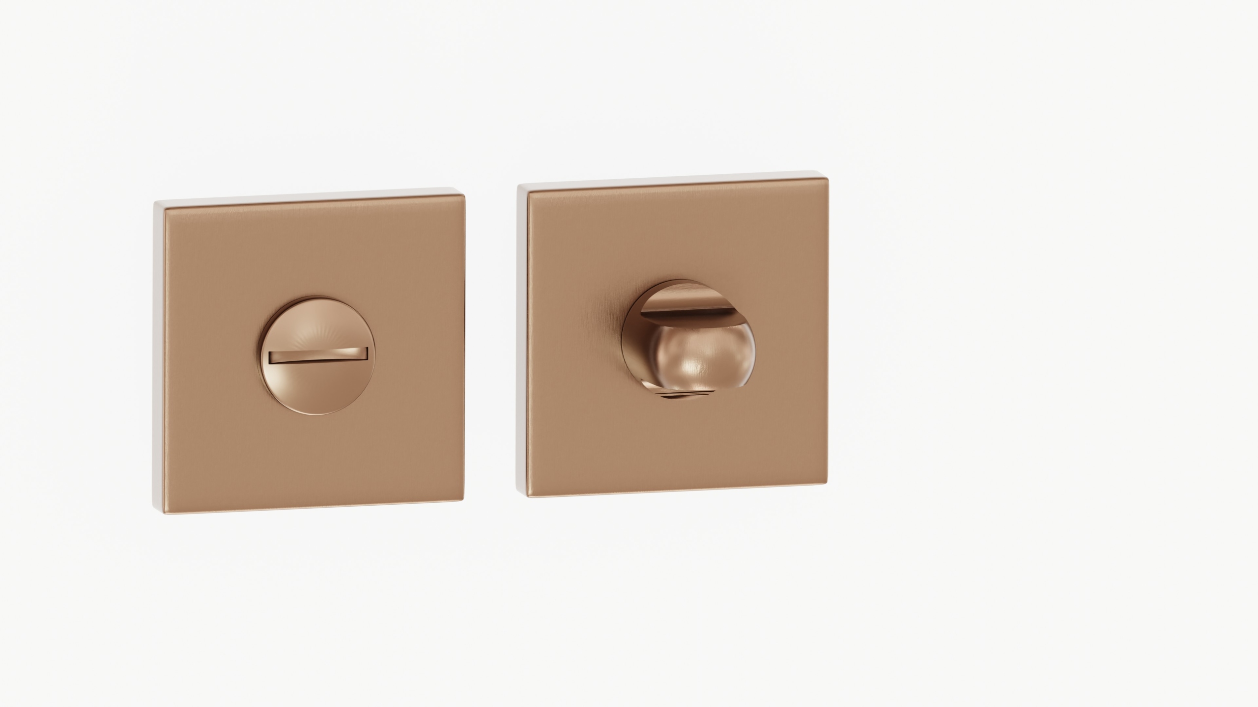 rozeta čtvercová Slq Wc koupelna měď měděná