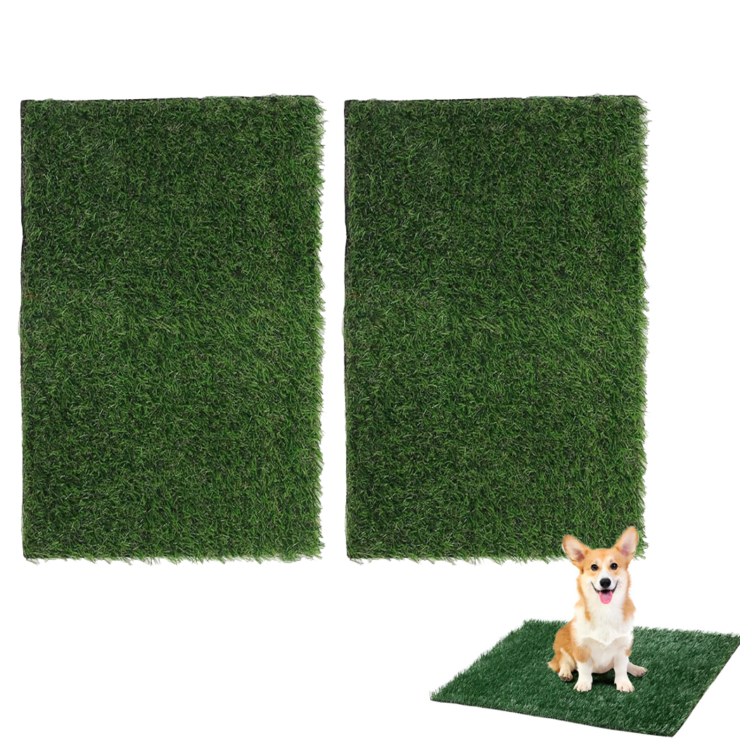 Levně Balení 2 ks Umělé trávy pro psí toaletu, balkonovou psí toaletu náhradní trávník