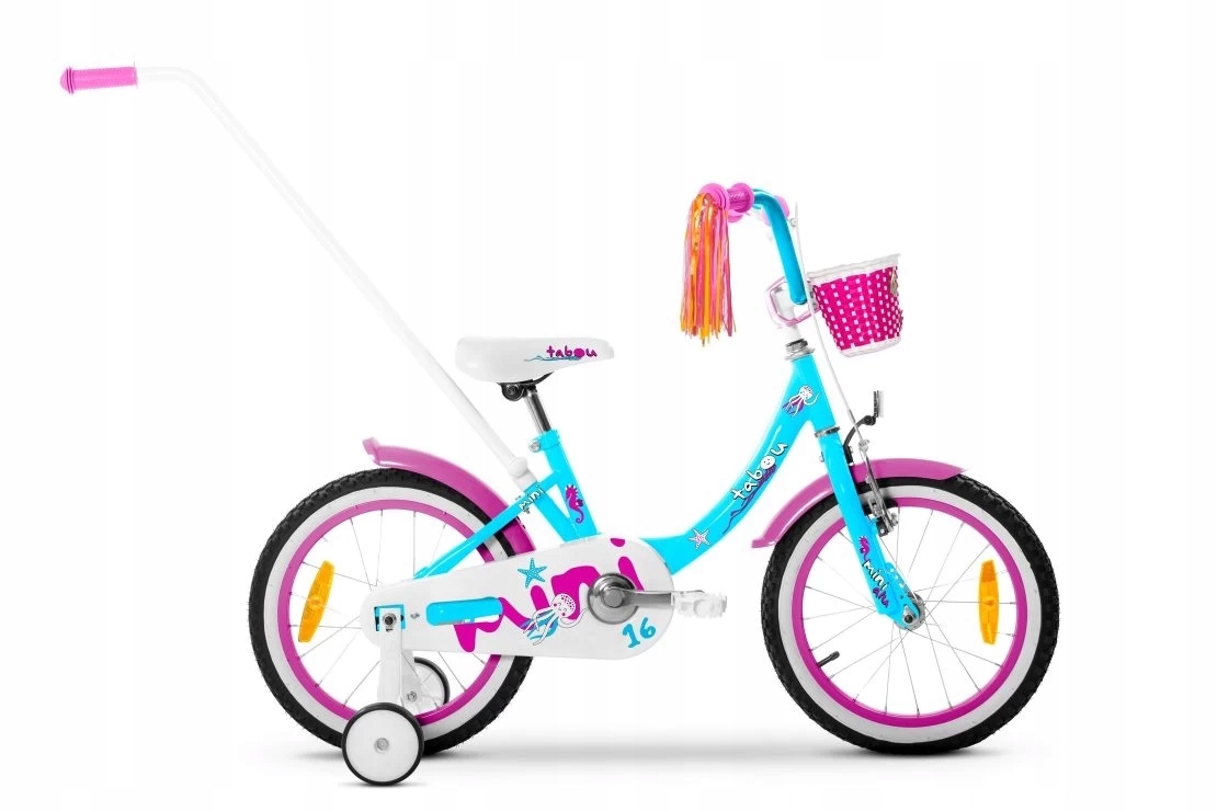 Rower dziecięcy Tabou Mini Alu 16'' niebiesko-różowy
