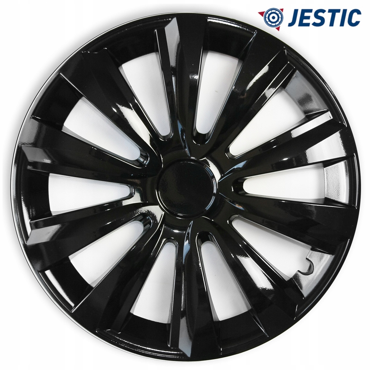 Kołpaki JESTIC Delta Black 15 cali uniwersalne Liczba sztuk 4 szt.