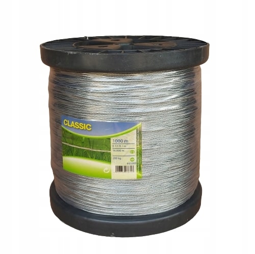 

Drut pleciony do pastucha galwanizowany 1,5mm1000m