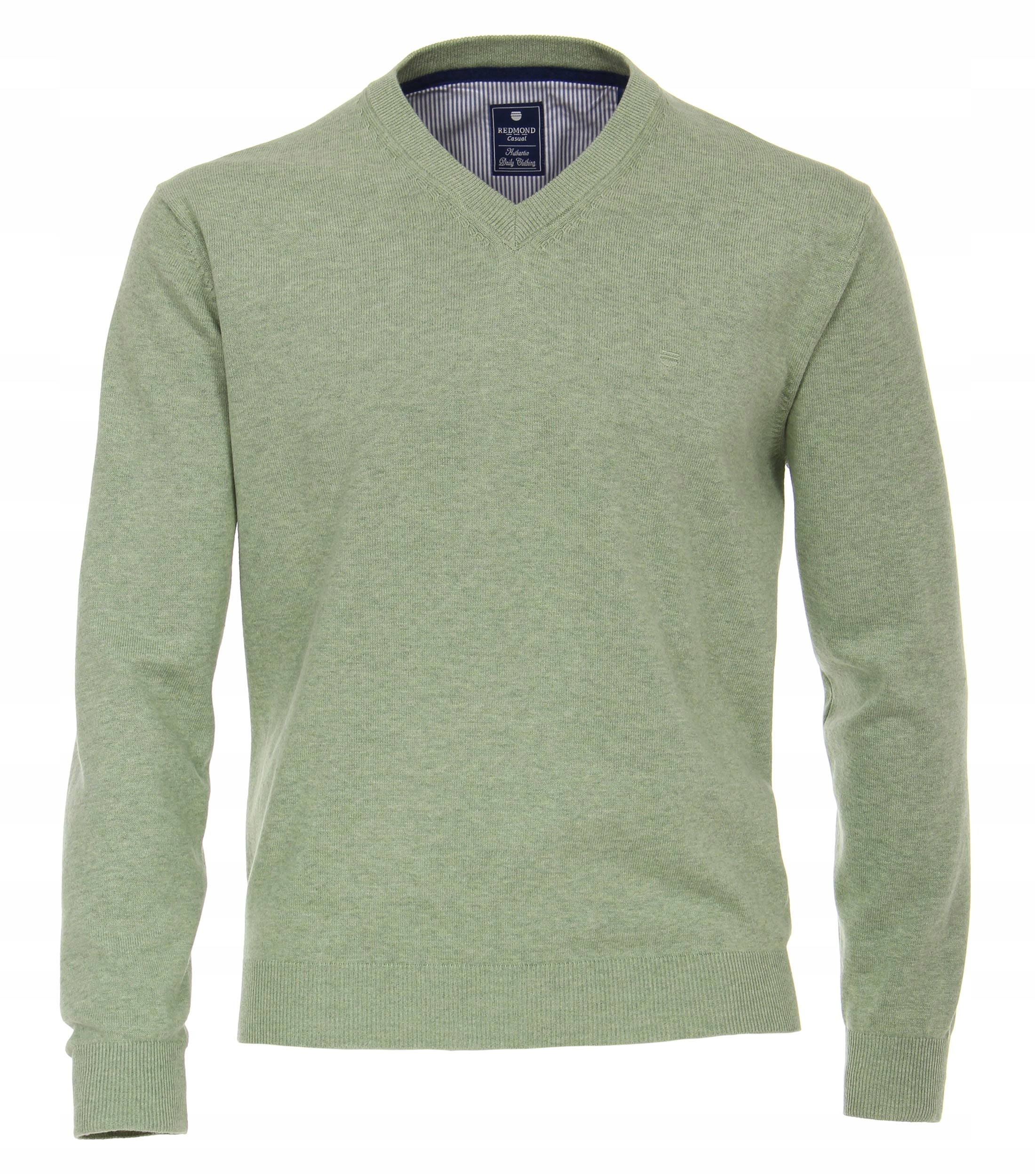 

seledynowy męski sweter bawełniany Redmond 2XL