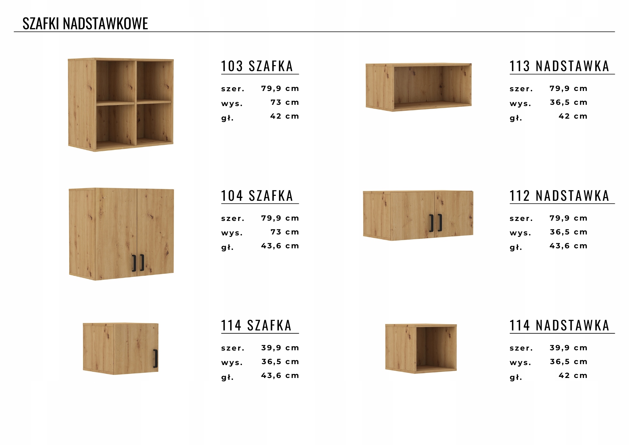 Regał otwarty OLIVER (110) Rodzaj stojące