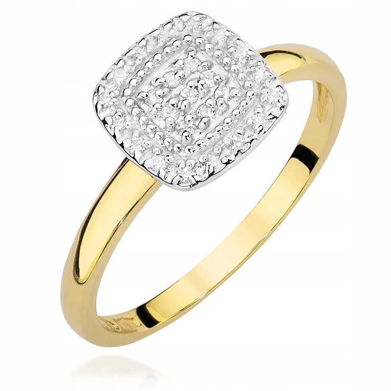 Krásný Zlatý Prstýnek p.585 s Brilianty 0,13 ct