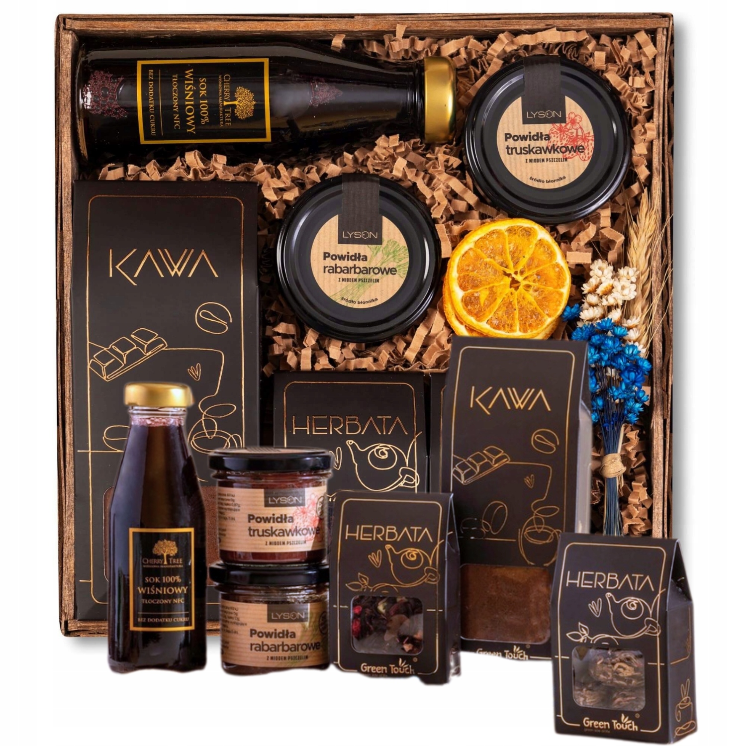 Levně Dárkový Koš Sada Kvetoucích Čajů Káva Dárek Na Velikonoce Dárek