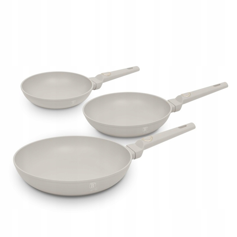 Berlingerhaus Sada pánví s titanovým povrchem 3 ks Sahara Collection BH-807