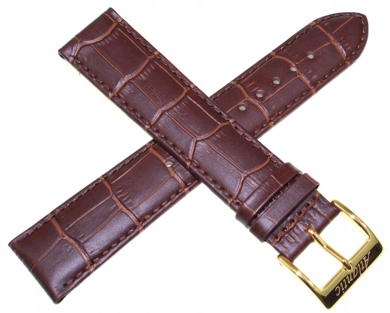 Hnědý Pásek Na Hodinky Atlantic 22 mm XL Kůže