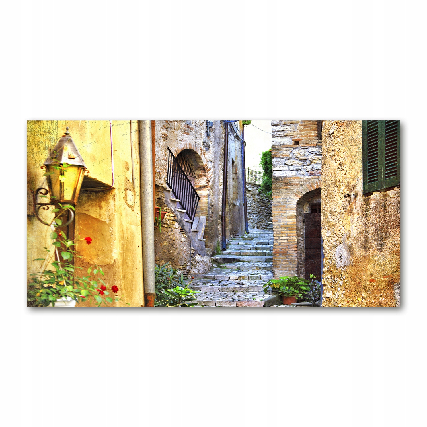 

Foto obraz szkło akryl Urokliwa uliczka 120X60 cm