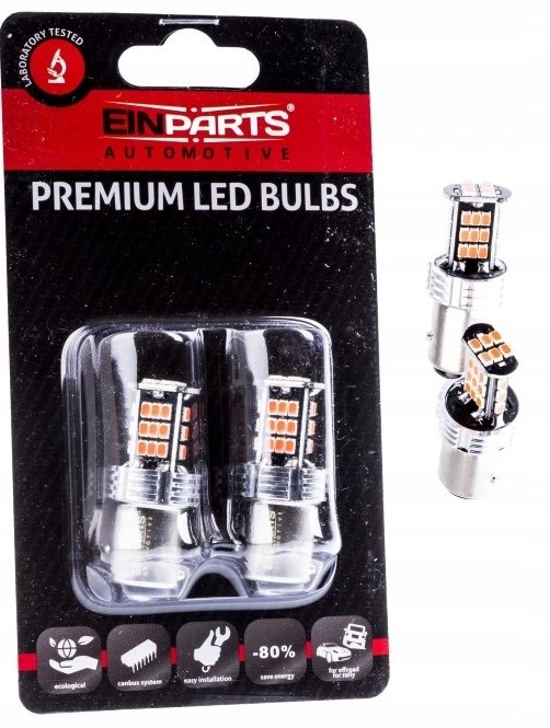 

P21W-5W Żarówki Led x2 Einparts Smd Stopu Czerwone