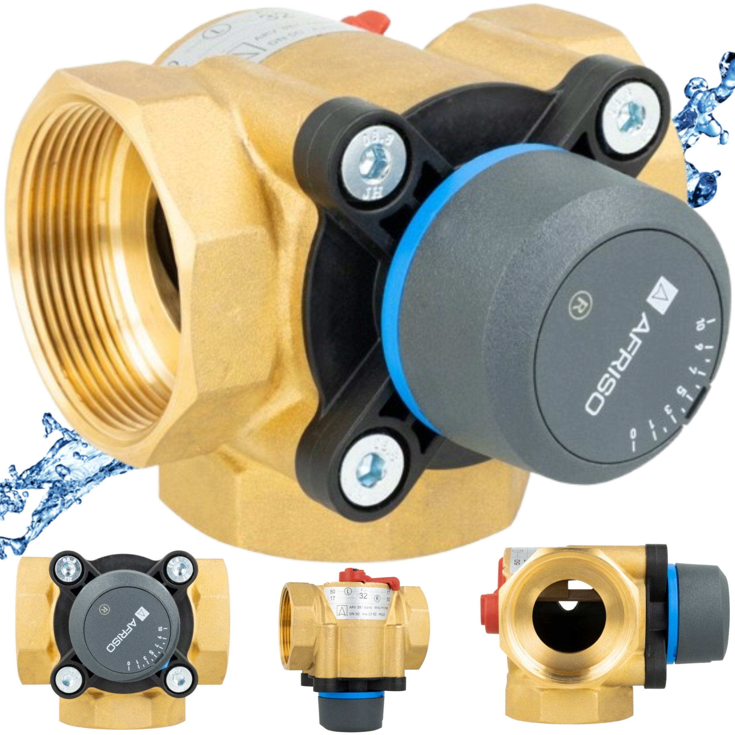 3-CESTNÝ Otočný Zmiešavací Ventil Arv 387 Vario Proclick 2" DN50 Afriso