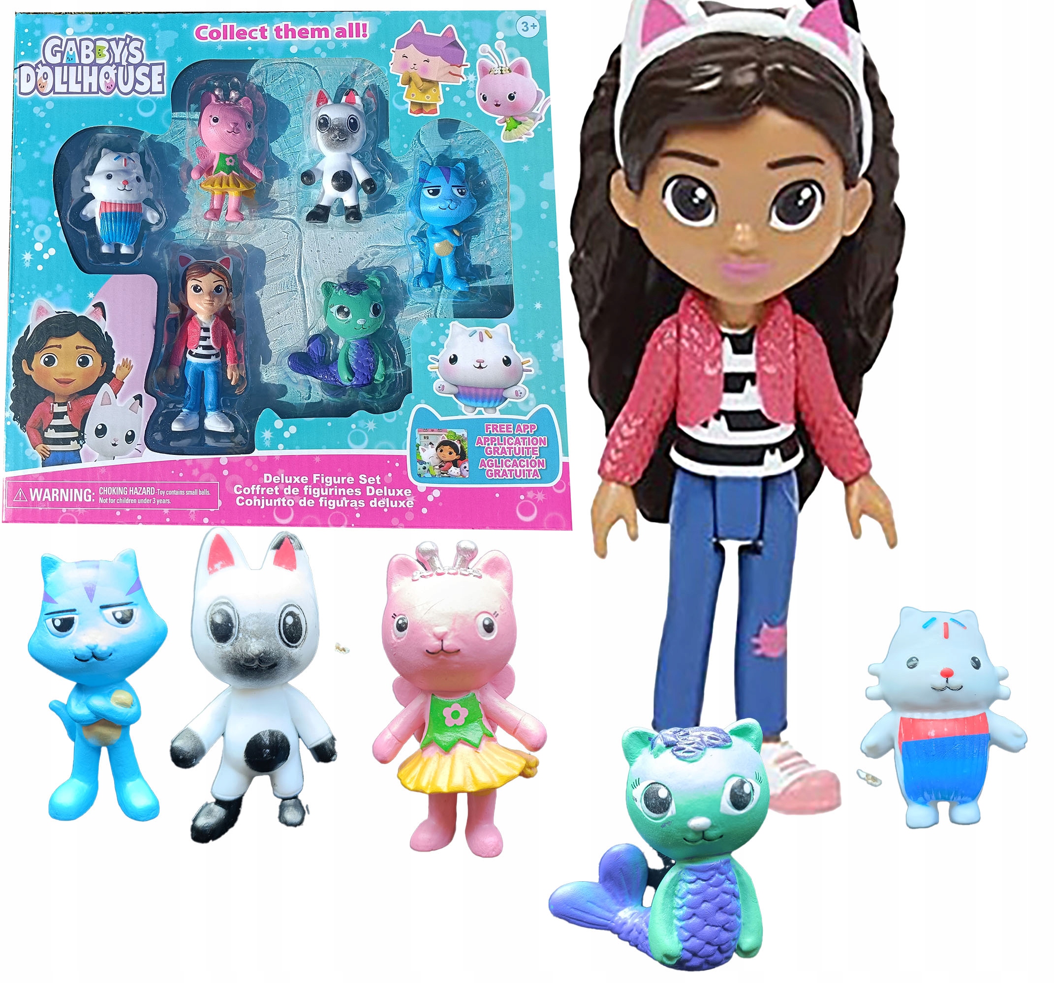 

Gabby's Dollhouse Koci Domek Gabi Zestaw 6 Figurek