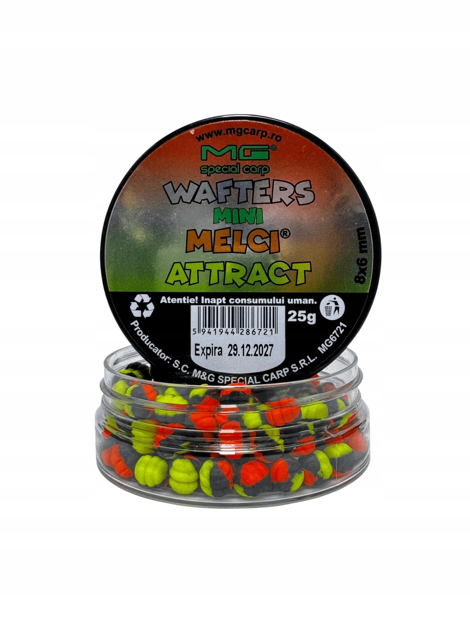 Mini ślimak Wafters Attract 8x6 mm Mg Carp "Mini Melci" Feeder
