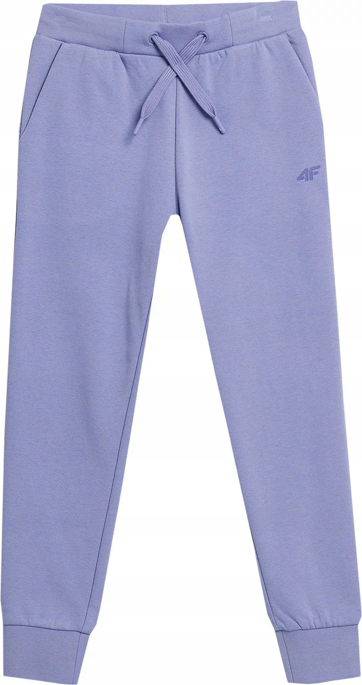 SPODNIE DZIEWCZĘCE MŁODZIEŻOWE DRESOWE SPORTOWE DŁUGIE JOGGERY 4F 158cm
