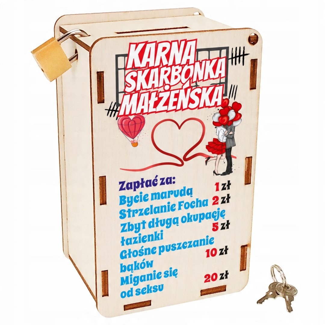 

na ślub rocznice skarbonka małżeńska