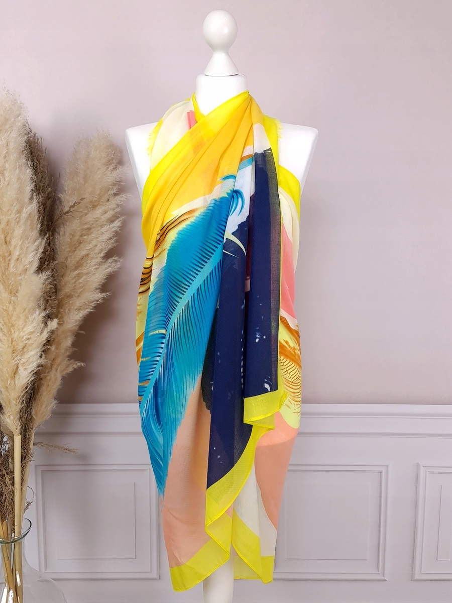 PAREO CHUSTA PLAŻOWA modna narzutka PIĘKNE KOLORY Płeć kobieta