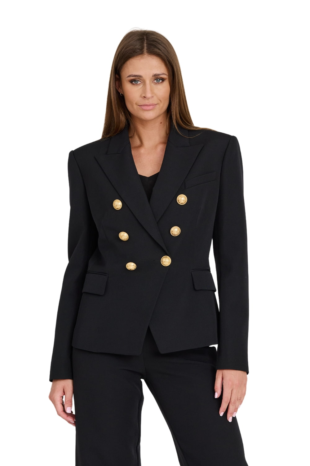 Balmain Černá sako 6 Btn Gdp Bunda 44
