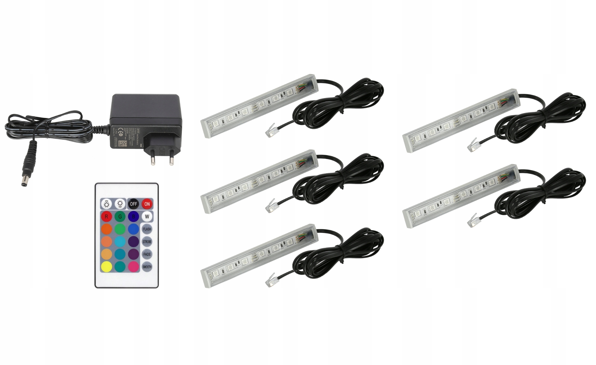 5 x Led pro skleněné vitríny Led osvětlení pro polic Rgb skříněk