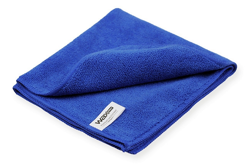 Ściereczka z mikrofibry WaxPRO Premium Microfiber 40x40cm 360gsm Niebieska