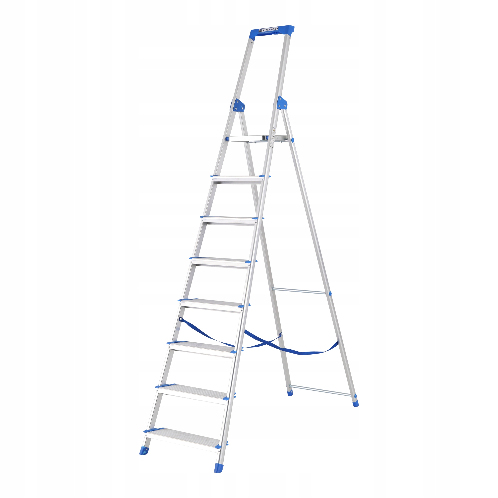 Žebřík hliníkový 8stupňový žebřík Wide Step Lemar 020208