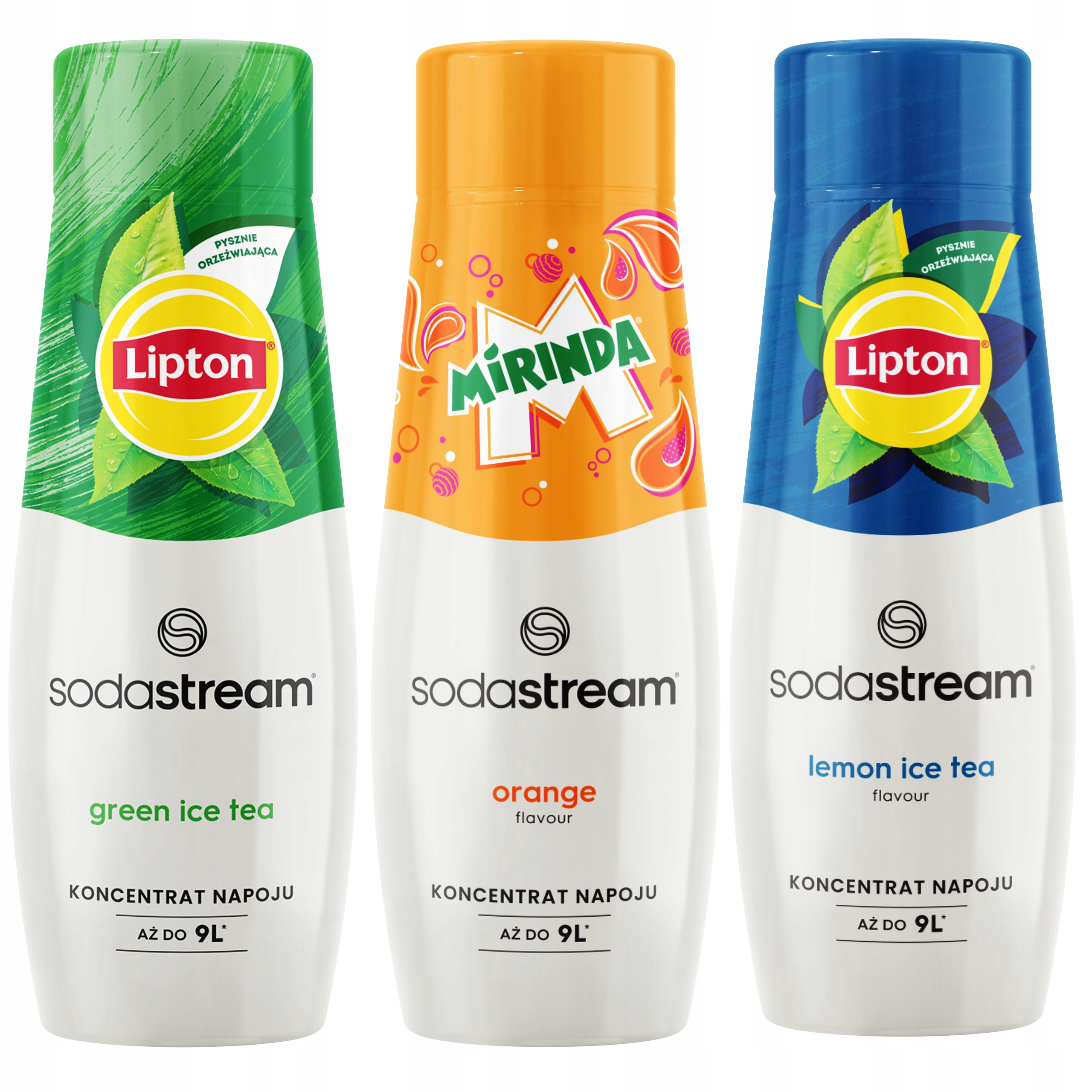 Levně Sada Sodastream: Lipton Lemon Green Mirinda.