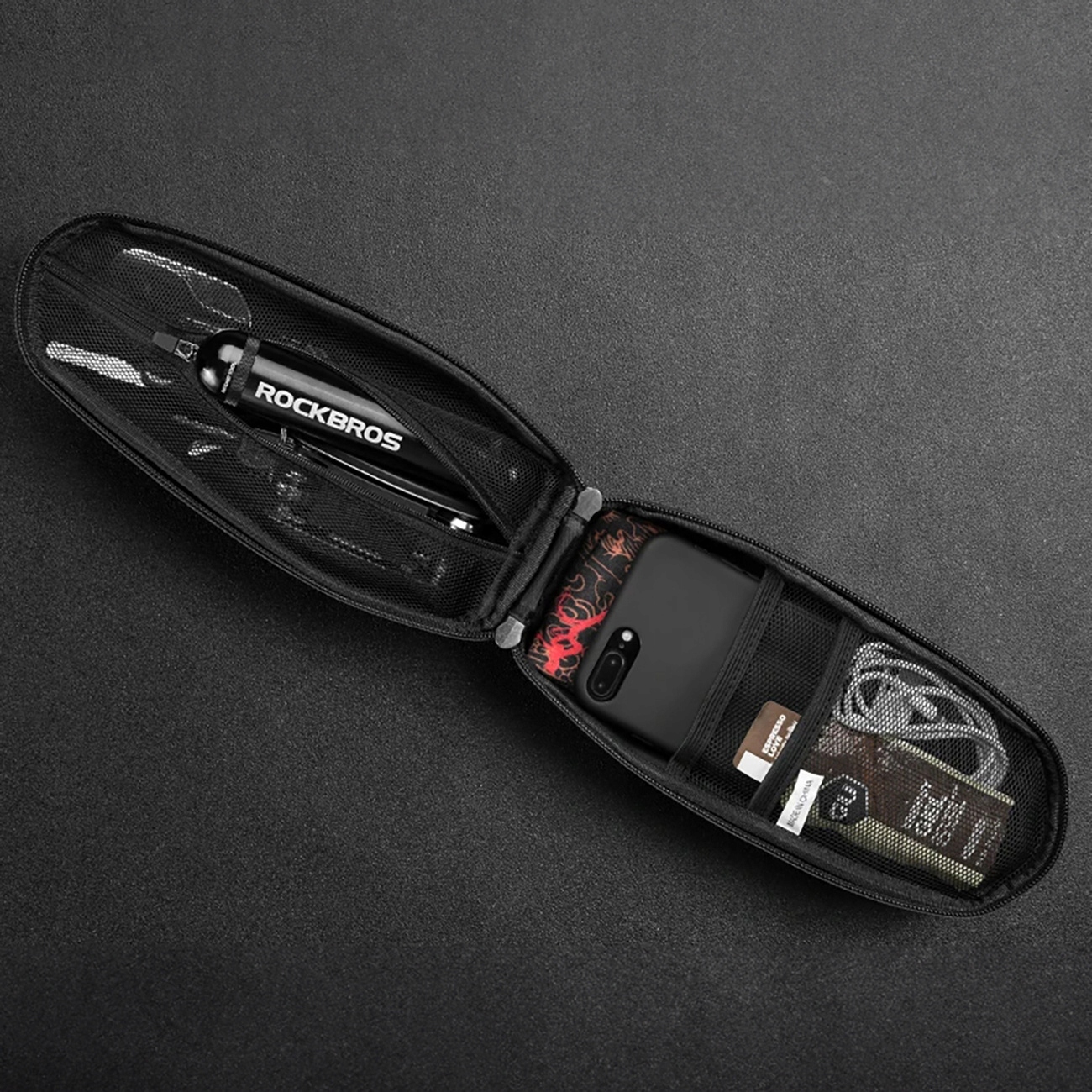 ROCKBROS TORBA ROWEROWA SAKWA NA KIEROWNICĘ RAMĘ HULAJNOGĘ 3l WODOODPORNA Pojemność 3 l