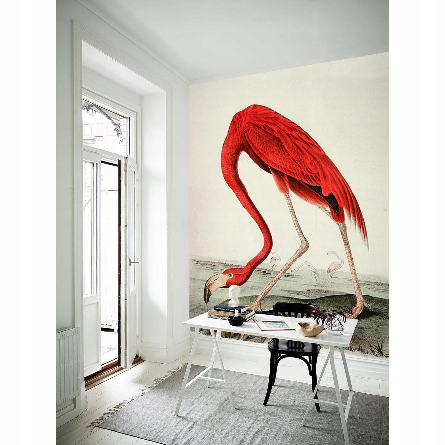 

Fototapeta do sypialni Czerwony flaming 208x146 cm
