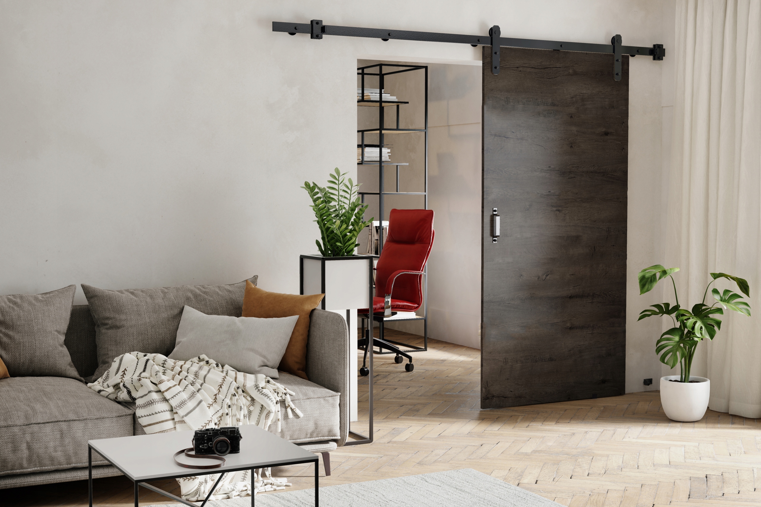 Drzwi przesuwne LOFT "90" UCHWYT GRATIS