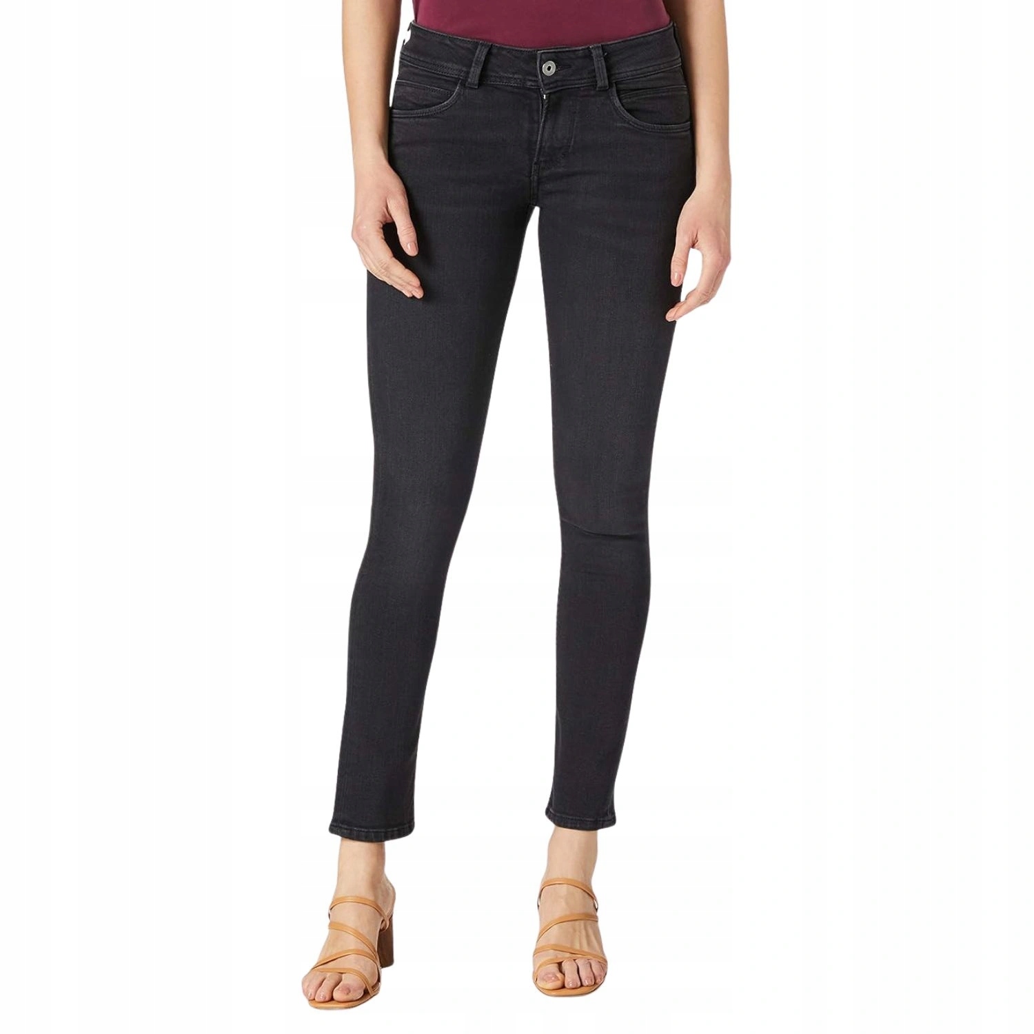 Dámské kalhoty Pepe Jeans New Brooke džínové středního střihu W24 L32