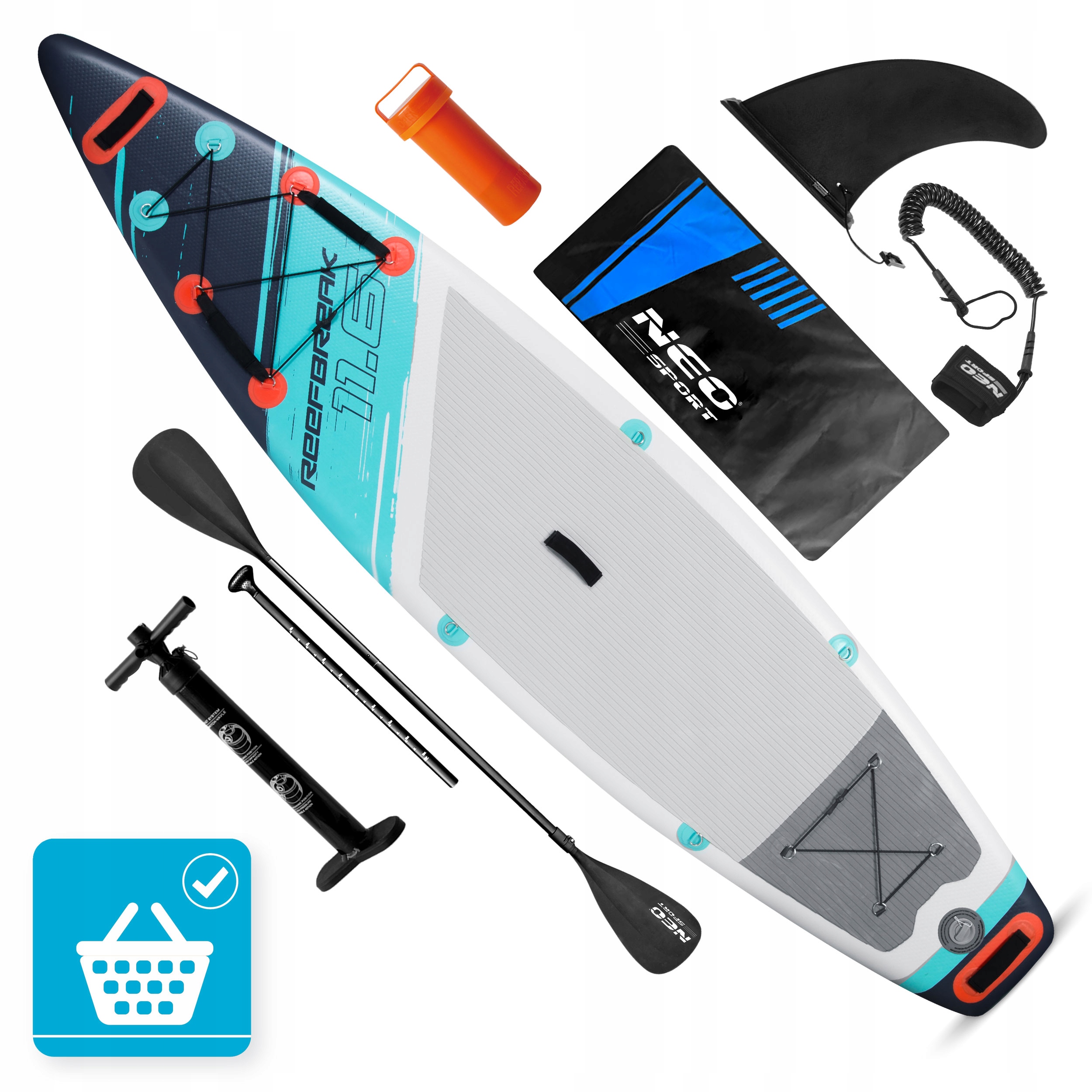 Plavecká nafukovací paddleboard Stand Up Paddle 350 cm Rf Příslušenství