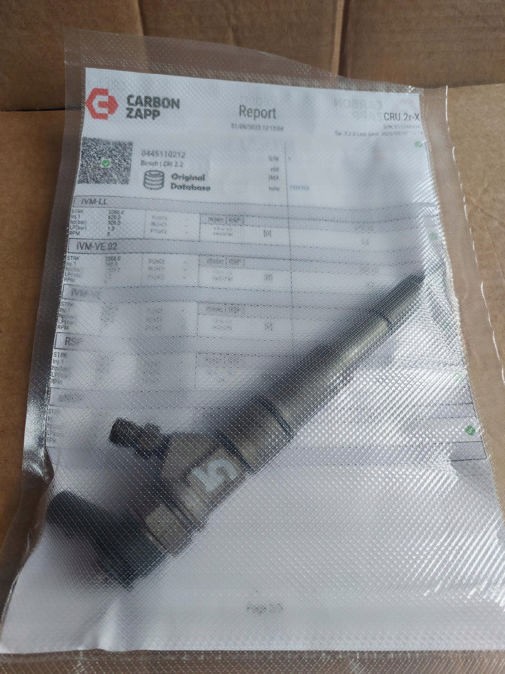 injector BMW 2.5D BOSCH 0445110212 WYDRUK