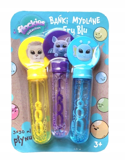 

Zestaw Bańki mydlane FruBlu flockies 3 szt. 3x30ml