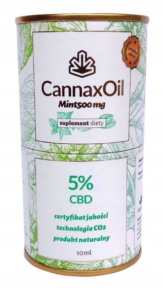 CANNAX OIL mint 500 mg CBD, 10 ml
