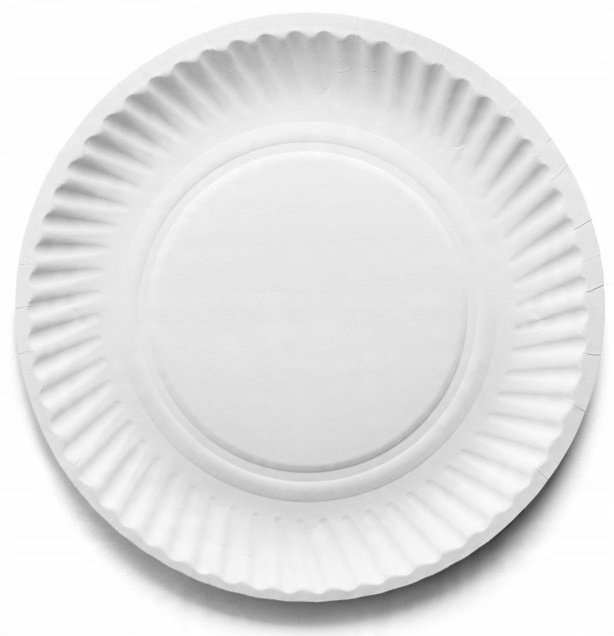 

Talerze papierowe okrągłe białe grill 23cm 50szt