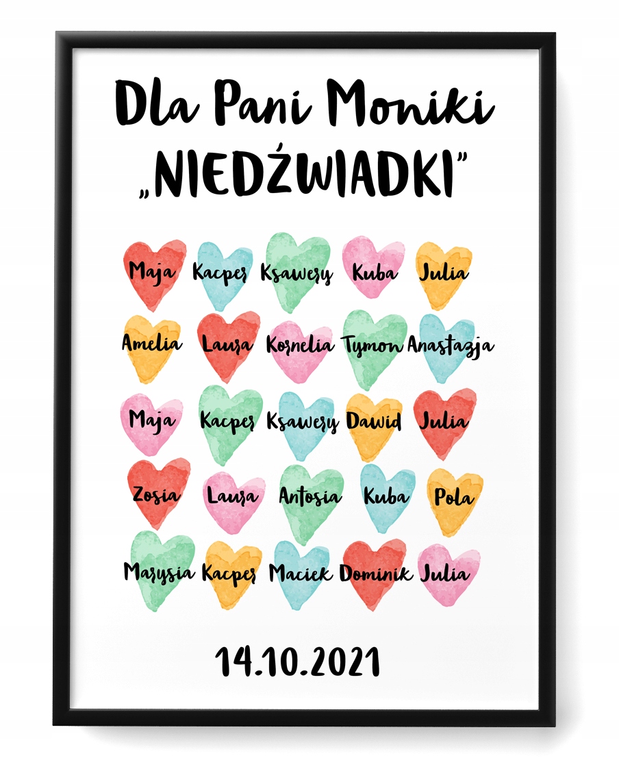 

spersonalizowany plakat Dzień Nauczyciela