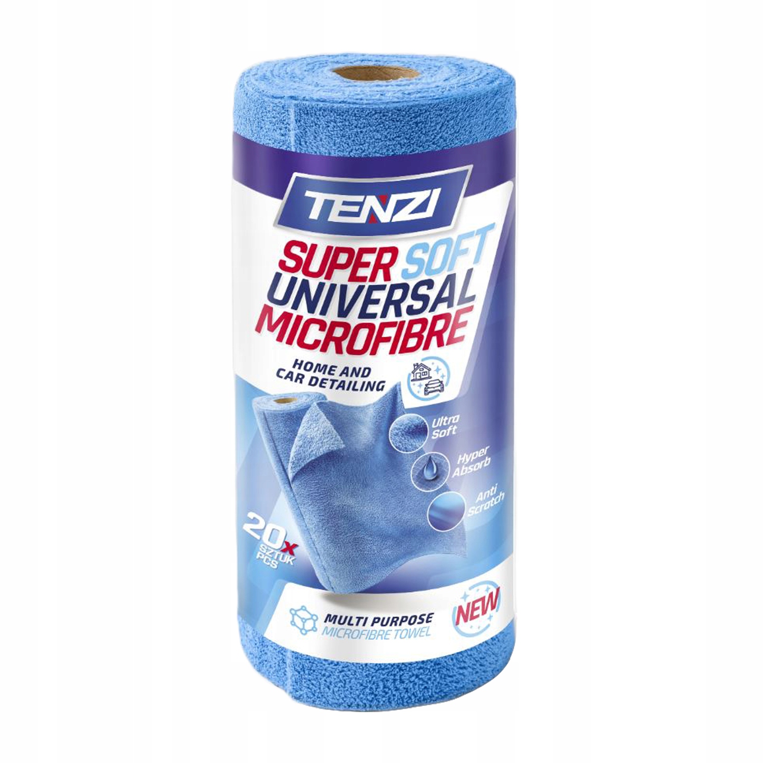 Levně Tenzi Hadříky Z Mikrovlákna Na Roli Modré 20 Ks 35x35 cm
