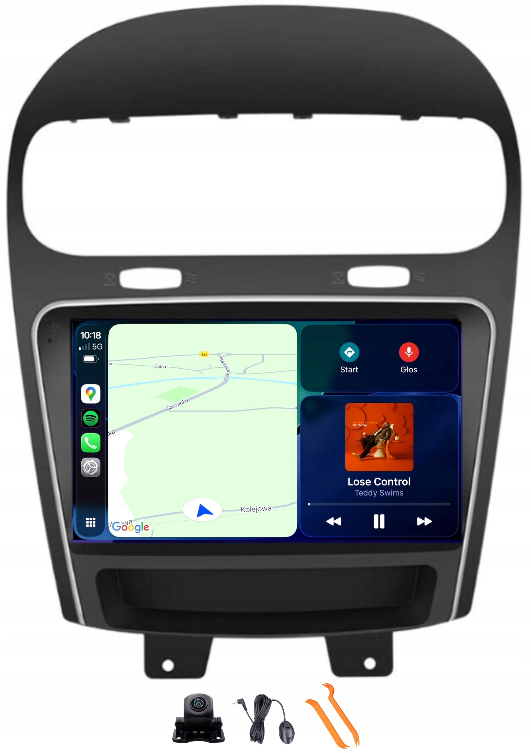 Radio Android Navigace Fiat Freemont 11-15 6/128GB Lte 4G CarPlay Gps