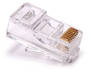 

Wtyki 8P8C końcówki RJ45 Utp 5e na drut 100szt