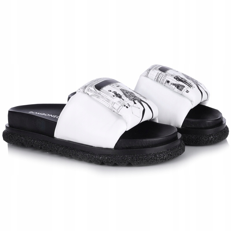 Nazouváky pantofle Bombonella 10T 475.24-70 202-201 T MT42SYH bílé Kůže VEL.37