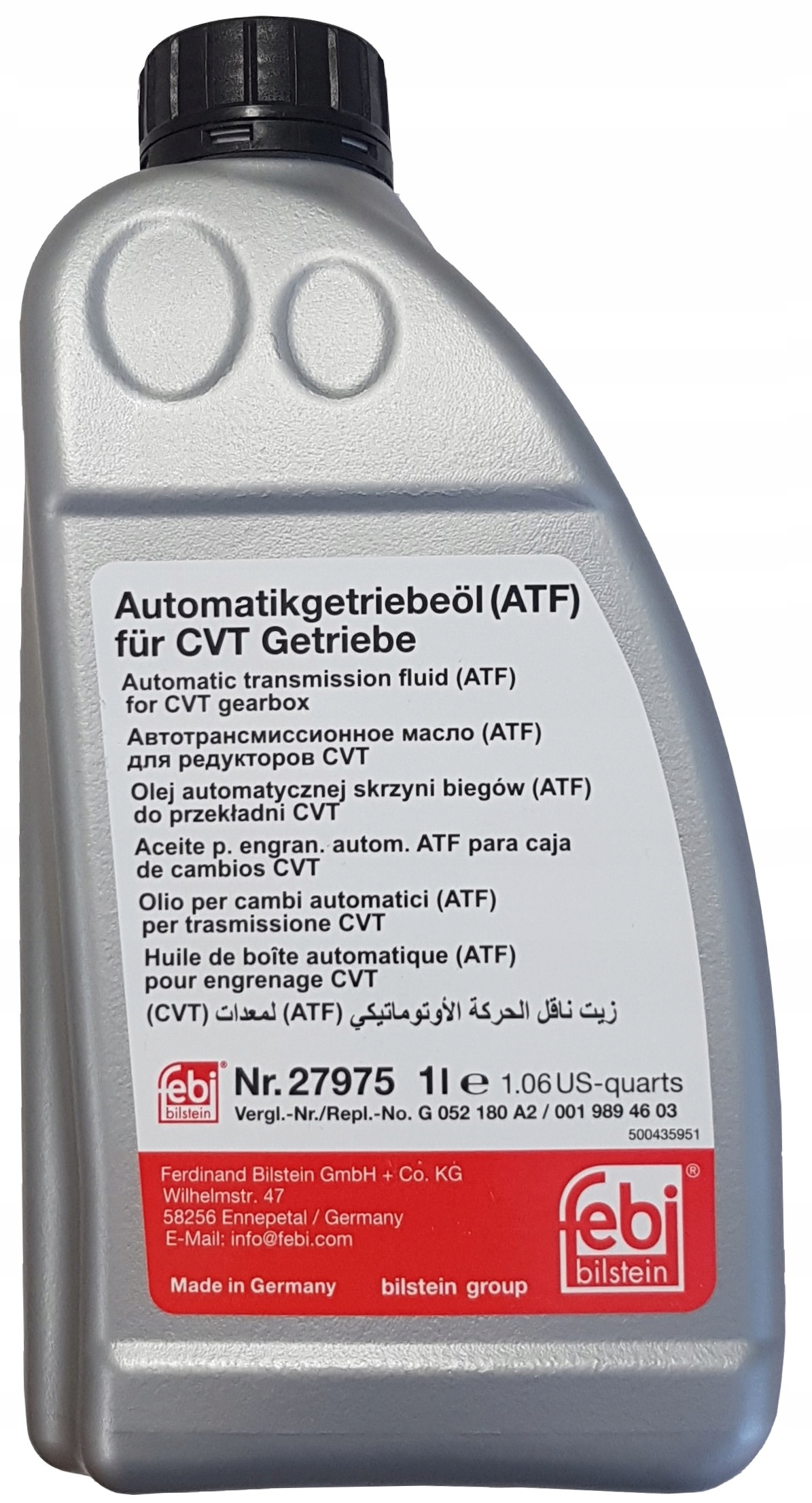 Olej automatycznej skrzyni Cvt Mercedes A B klasa