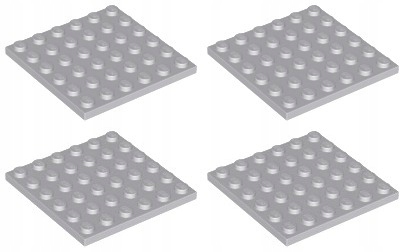 

Lego 3958 Płytka 6x6 szara jasna (20g) 4 szt.