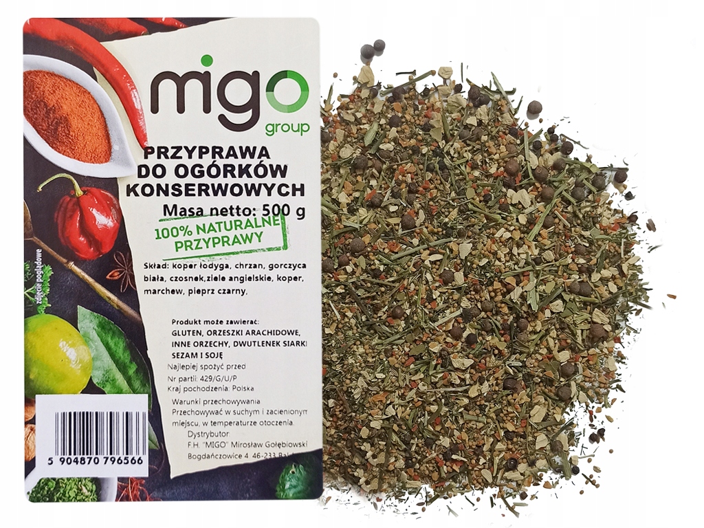 4x MIGOgroup, Koření na konzervované okurky (500 g) MIGOgroup