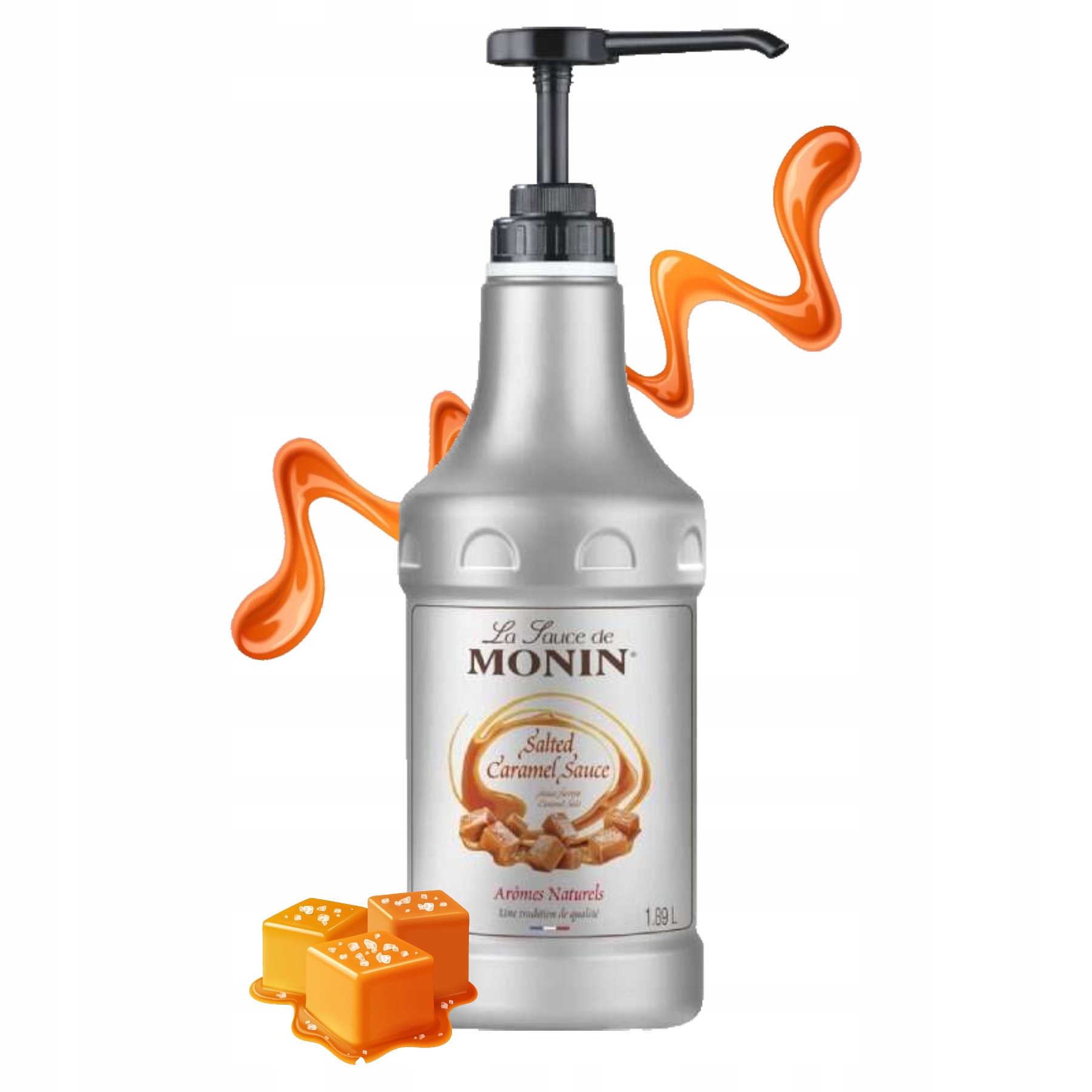 Omáčka na kávu, nápoje, dezerty Monin Salted Caramel Slaný karamel 1,89L