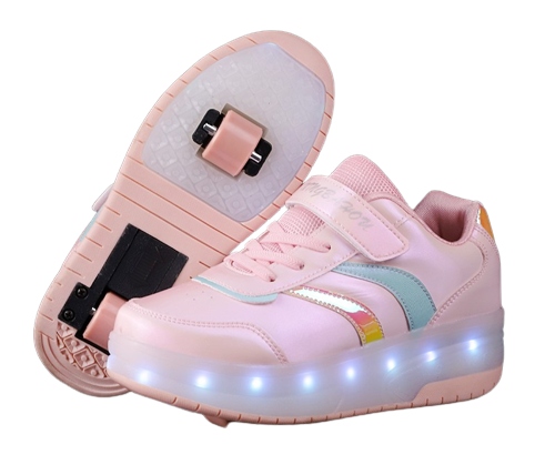 BUTOROLKI BUTY Z ROLKAMI ROLKI WROTKI PUDROWE LED Z POLSKI