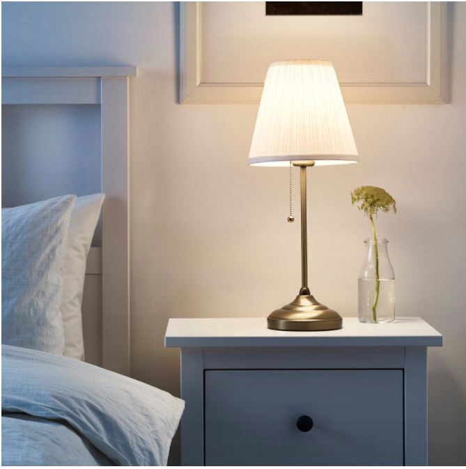LAMPKA STOŁOWA LAMPA NOCNA IKEA ÅRSTID Zasilanie sieciowe