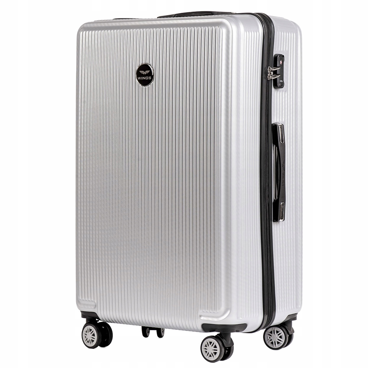 Duża Walizka Premium 28" L 97L Mocny Policarbon Zamek Tsa Wings PC566S