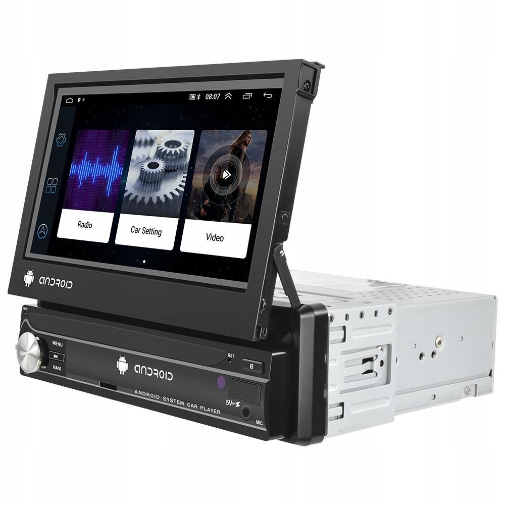 RADIO SAMOCHODOWE 1 DIN ANDROID 13 GPS USB WIFI DAB+ 2GB RAM MIRROR LINK Radio informacja RDS pasmo AM pasmo FM