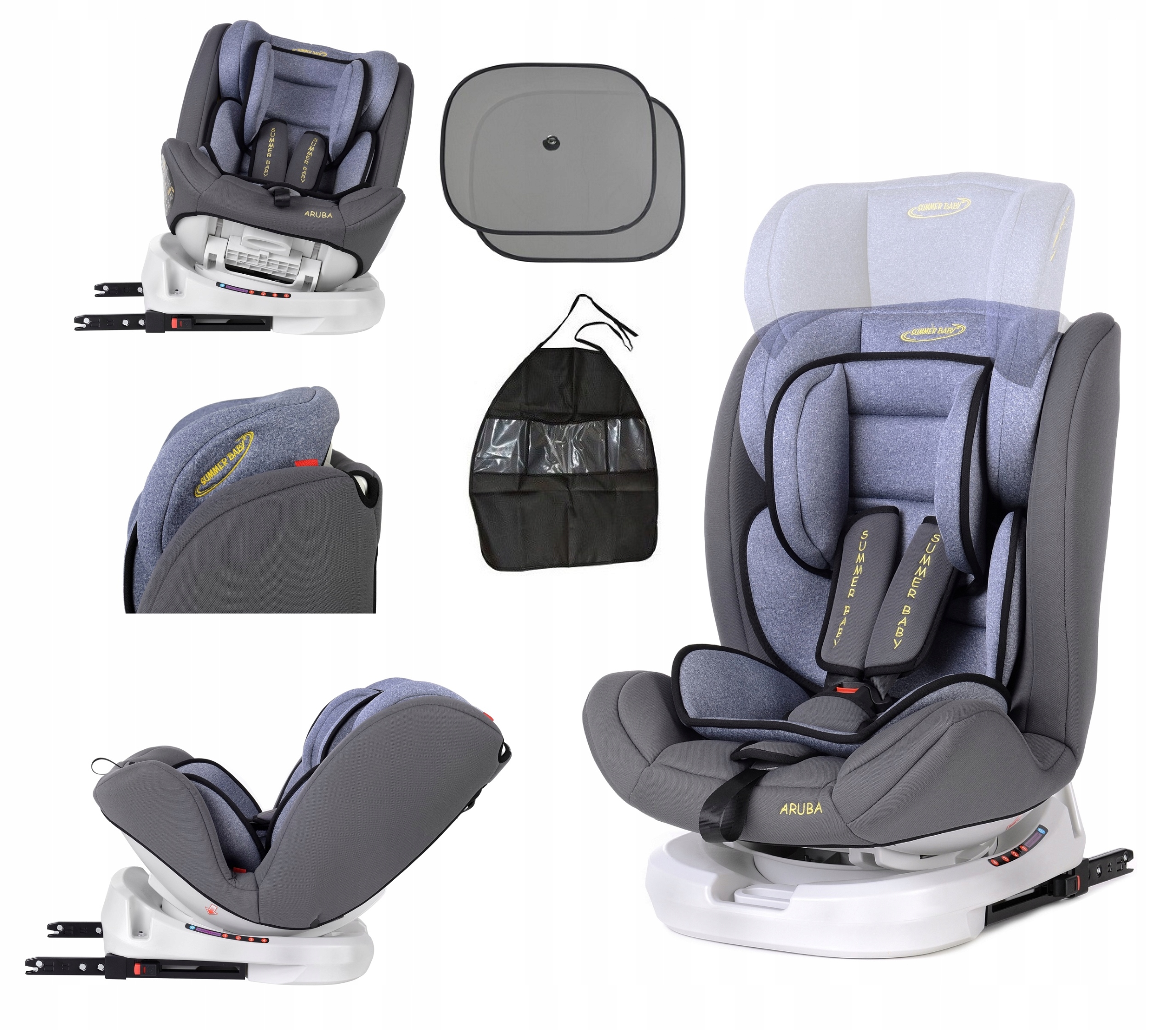 Fotelik Summer Baby Aruba 0-36 kg niebieski